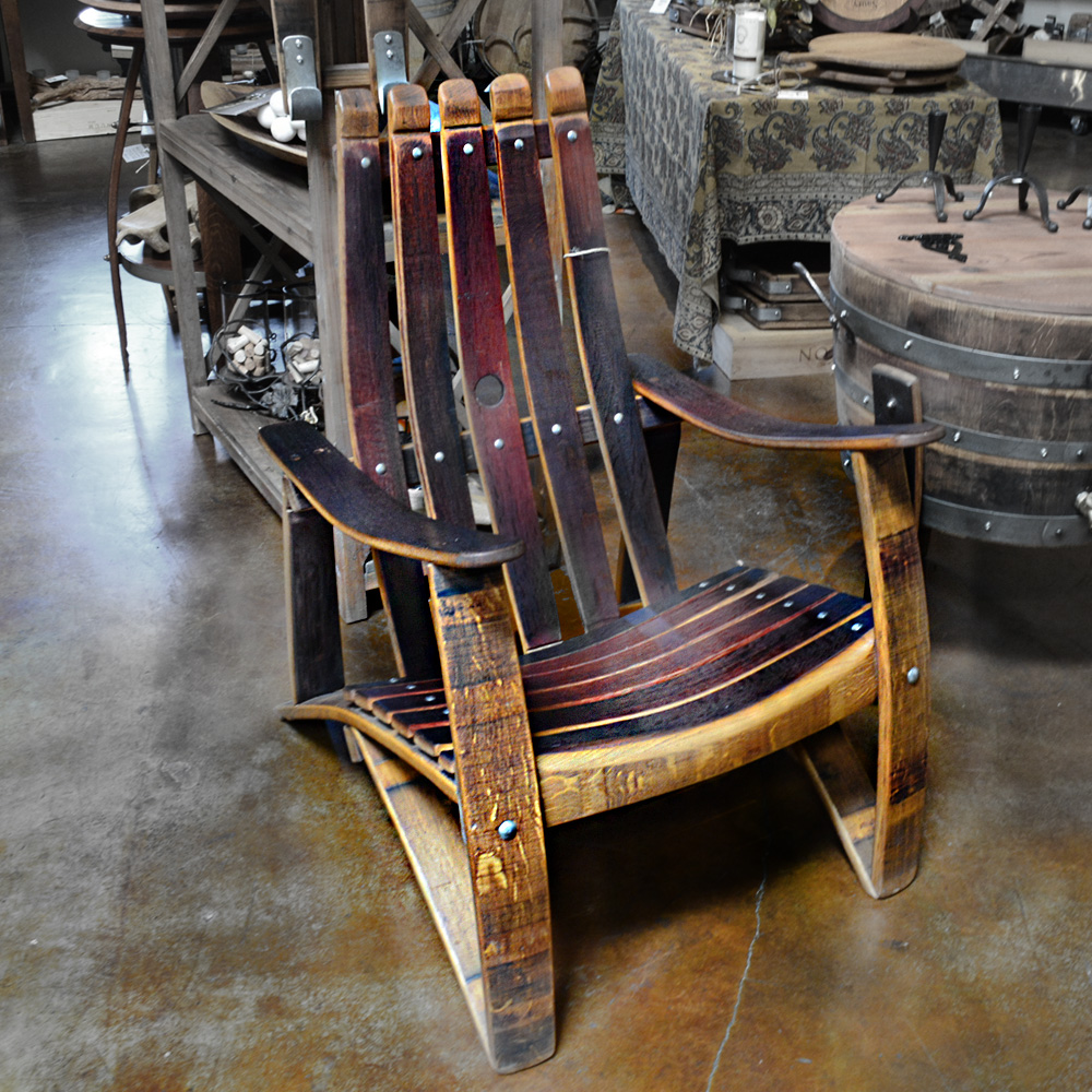 Napa General Store Wine Barrel Stave Adirondack Chair