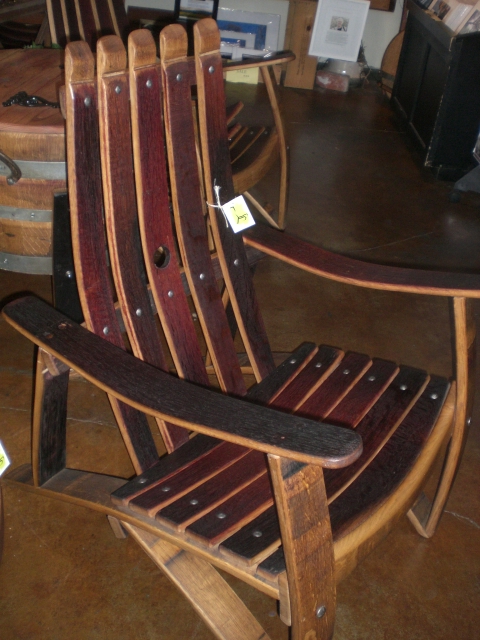 Wine Barrel Stave Adirondack Chair - Napa General Store