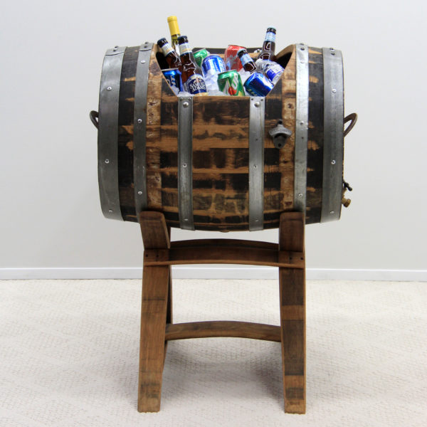Full Oak Wine Barrel Horizontal Cooler